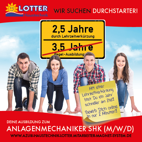 Stellenanzeige - Anlagenmechaniker SHK