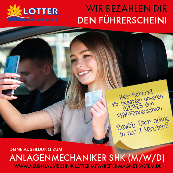 Stellenanzeige - Anlagenmechaniker SHK